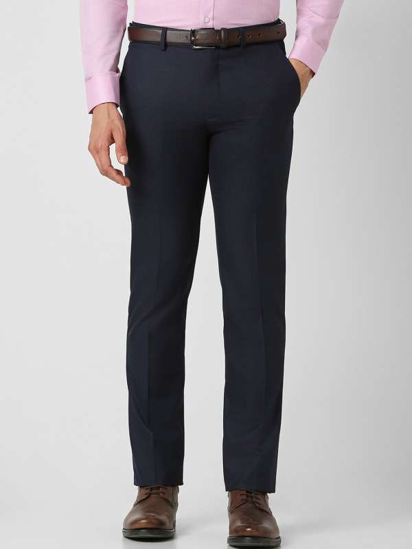 Skinny Fit Formal Trousers Men  Buy Skinny Fit Formal Trousers Men online  in India