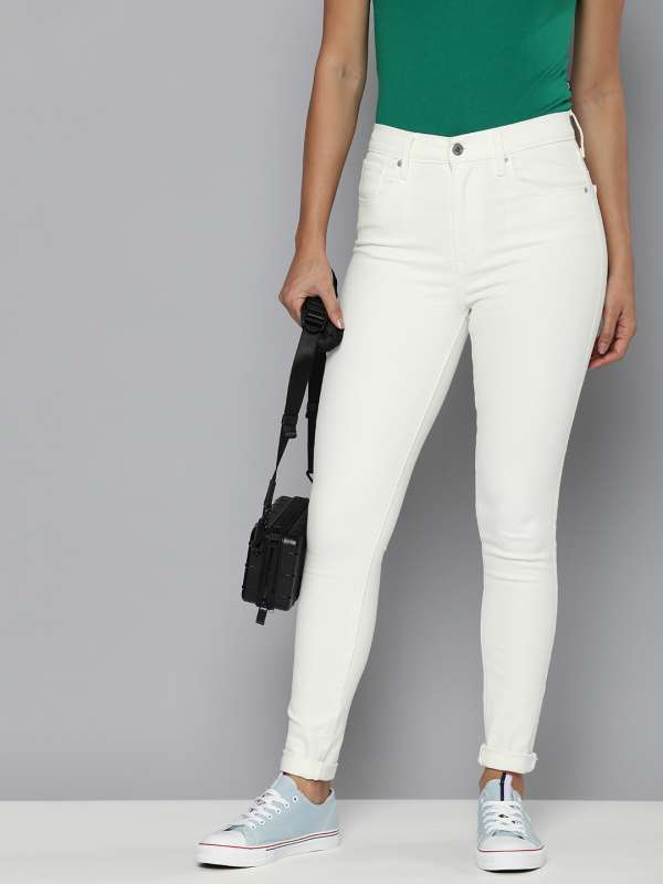 Ladies white cheap levis jeans