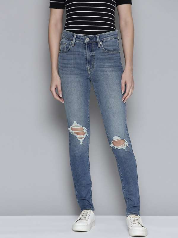 Levi ripped jeans women's hotsell