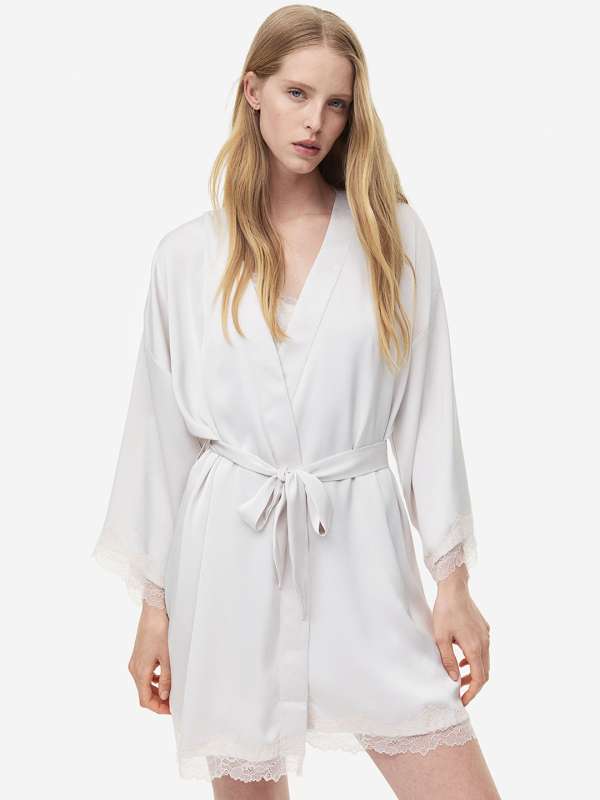 H M Robe Buy H M Kimono Satin Silk Robes Online in India