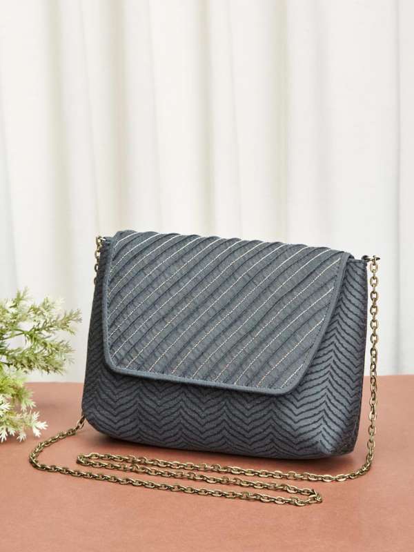 Charcoal grey clutch bag deals