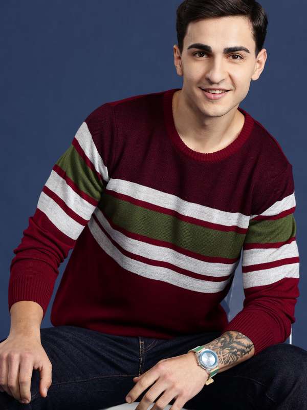 Brick red sweater sales
