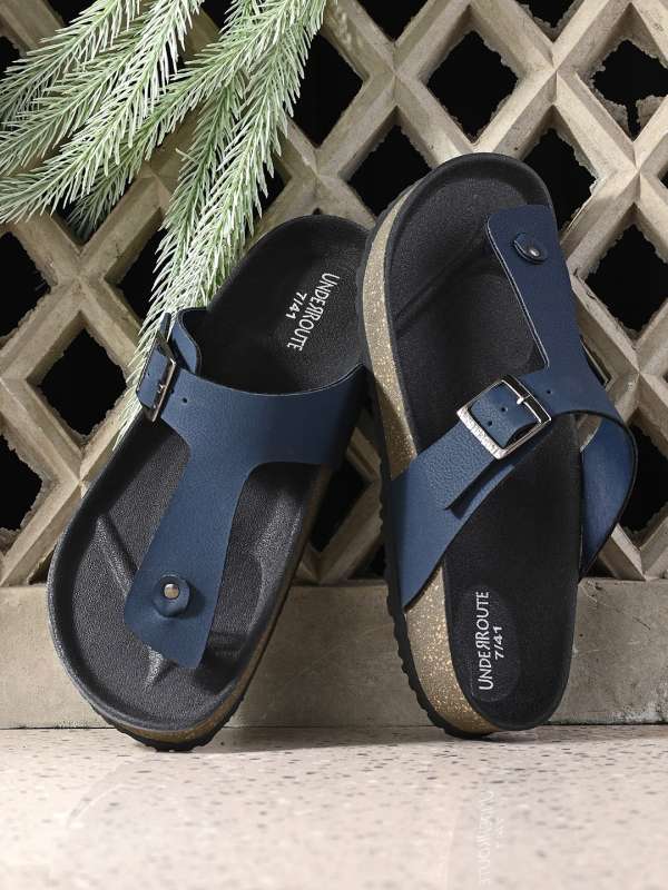 Navy blue comfort sale sandals