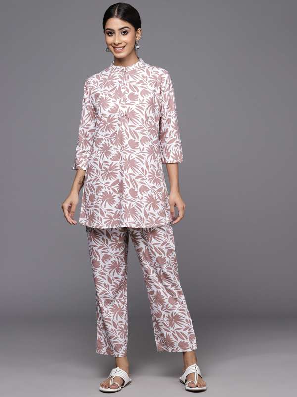 Embroidered Tunic with Pants  Limerickstore