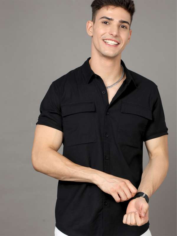 Half sleeve shop shirts myntra