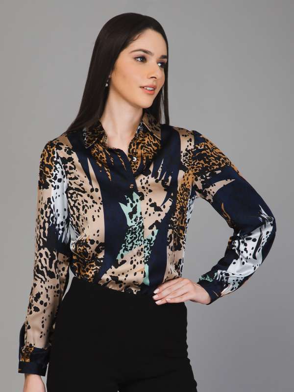 Buy Mustard Linen Striped Slim Fit Shirt for Women Online @ Tata CLiQ Luxury