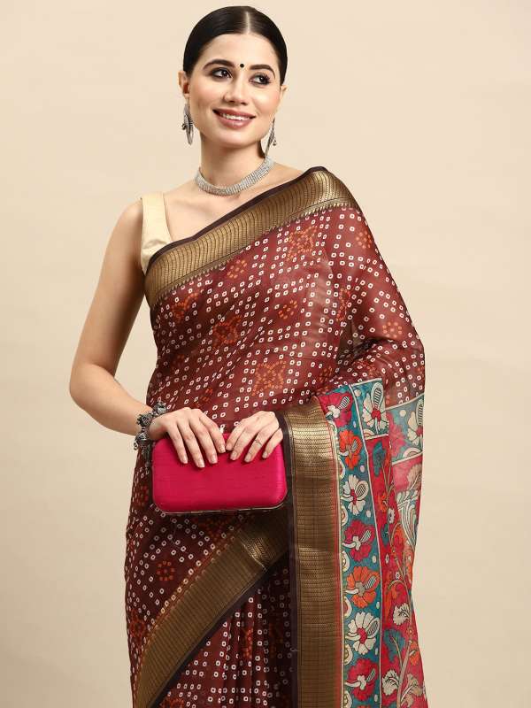 Myntra kalamkari sarees new arrivals