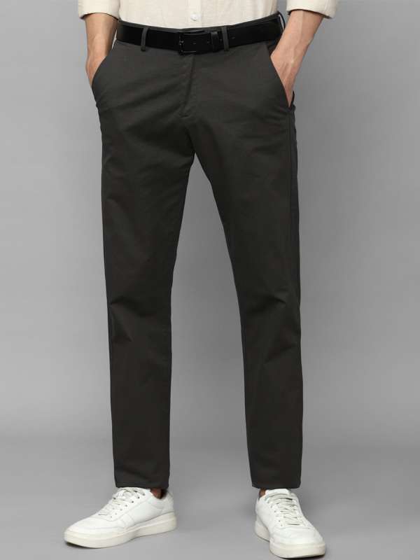 Buy Men Cream Slim Fit Solid Casual Trousers Online  782375  Allen Solly