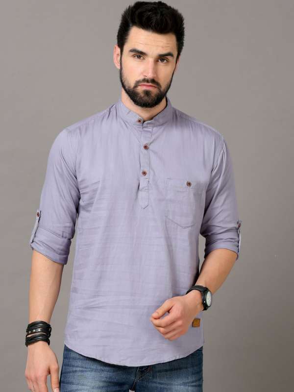 No Collar Shirts For Men Kurtas Buy No Collar Shirts For Men