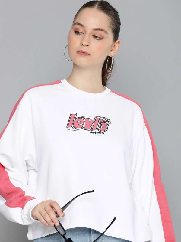 Levi white jumper best sale