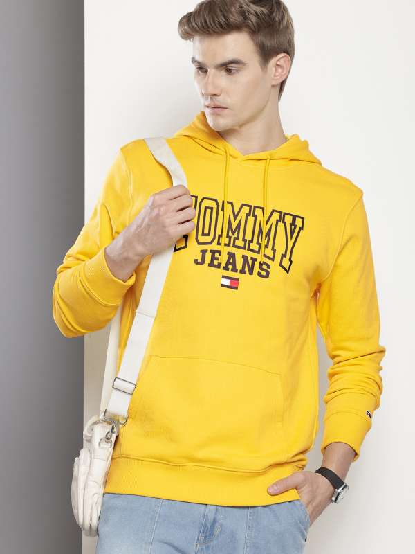 Yellow tommy jeans hoodie deals