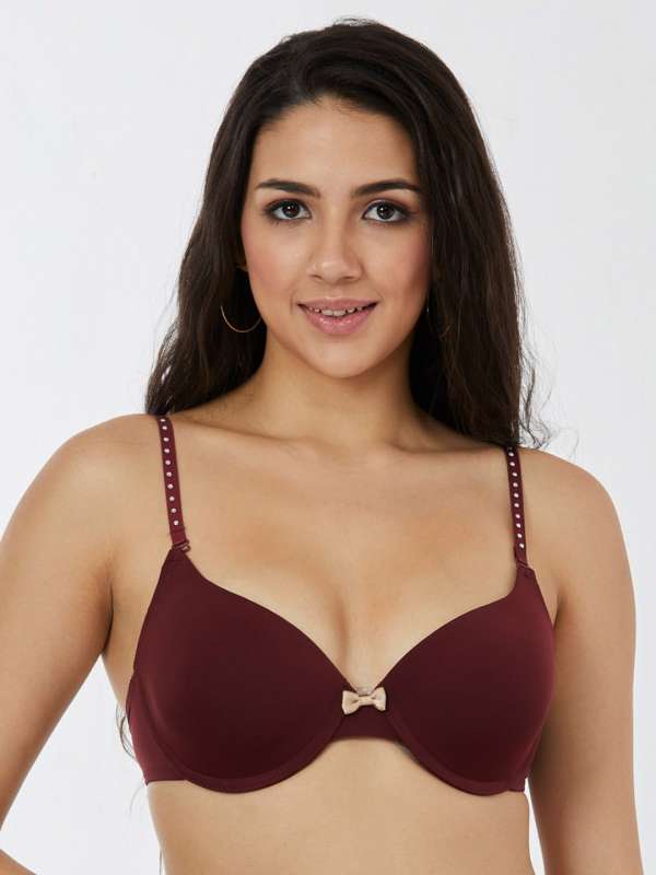 Buy Candour London Padded Wired Medium Coverage Push Up Bra - Neon Pink for  Women Online in India