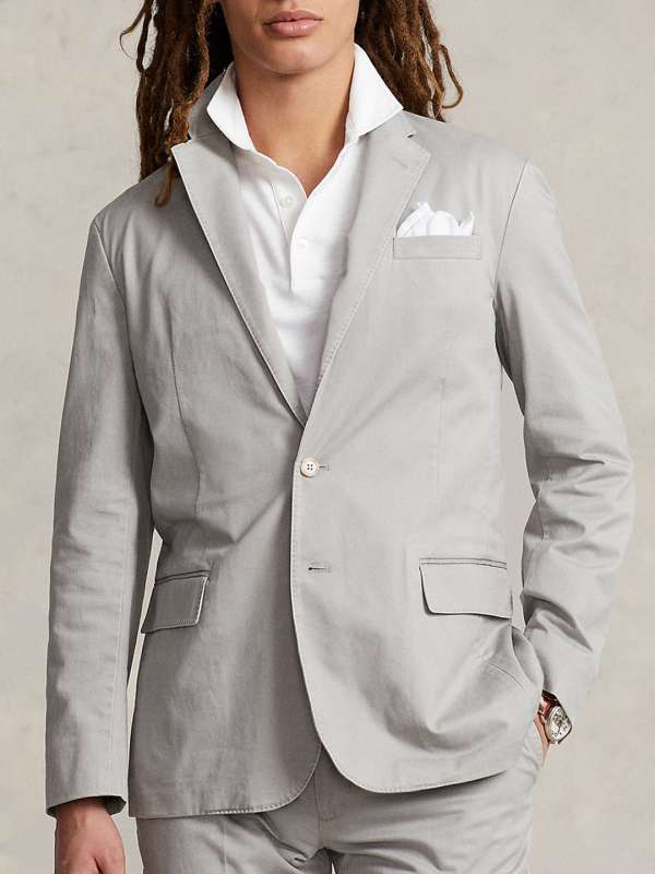 Ralph Lauren Cream/White Women's Blazer With Two Buttons