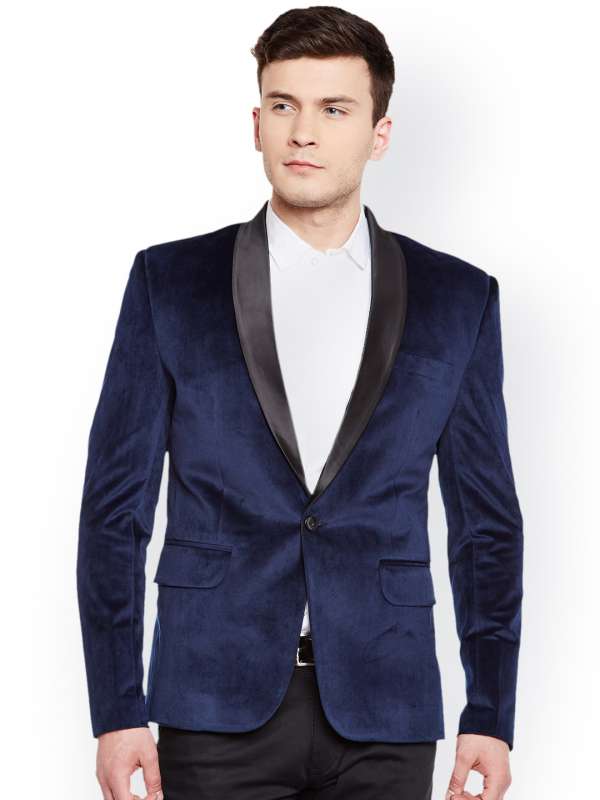 Blue Velvet Blazers Buy Blue Velvet Blazers online in India