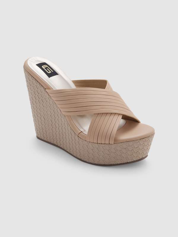 Beige wedge heels sales
