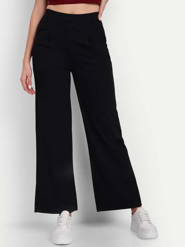 Buy Pink Mid Rise Coord Wide Leg Pants Online in India