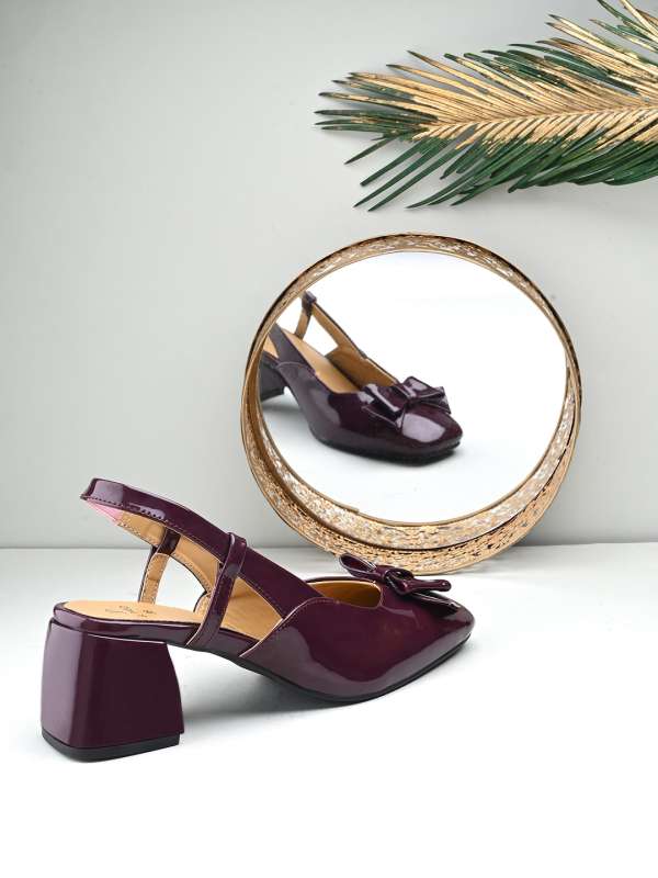 3 inch hot sale burgundy heels