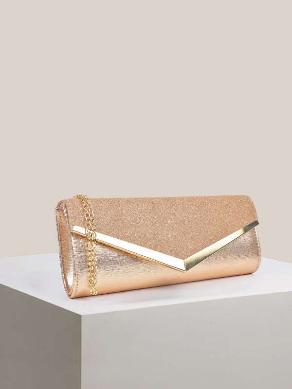 Rose gold clutch bag boohoo hotsell