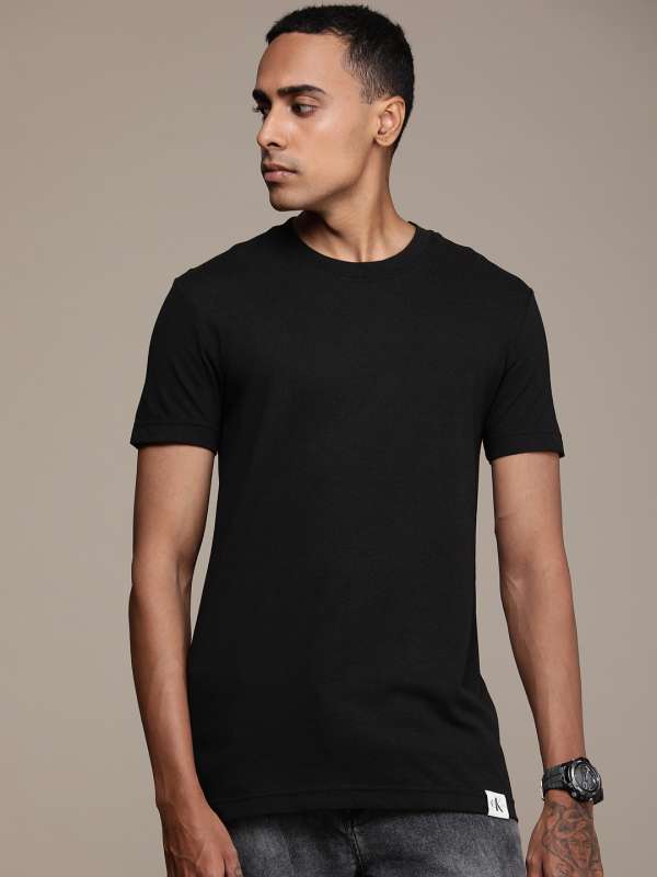 Calvin Klein Black Solid Slim Fit Round Neck T Shirt 7438215.htm - Buy  Calvin Klein Black Solid Slim Fit Round Neck T Shirt 7438215.htm online in  India