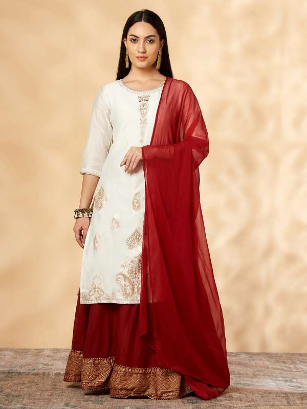Imara Off White Solid Salwar Kameez Dupatta 4831433.htm Buy Imara Off White Solid Salwar Kameez Dupatta 4831433.htm online in India