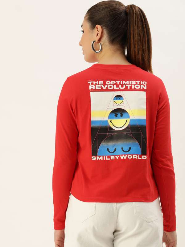 Smiley t shirts online india discount