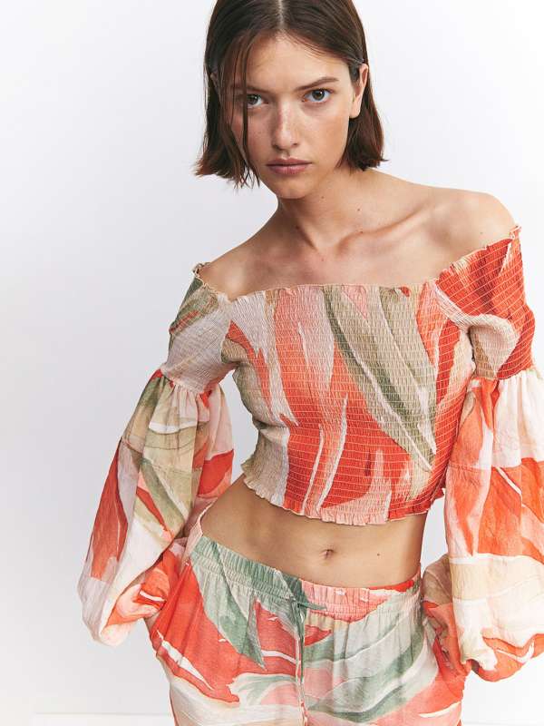 H and shop m floral top