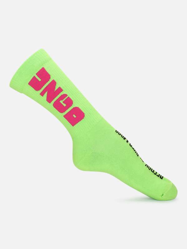 Off white hotsell neon green socks