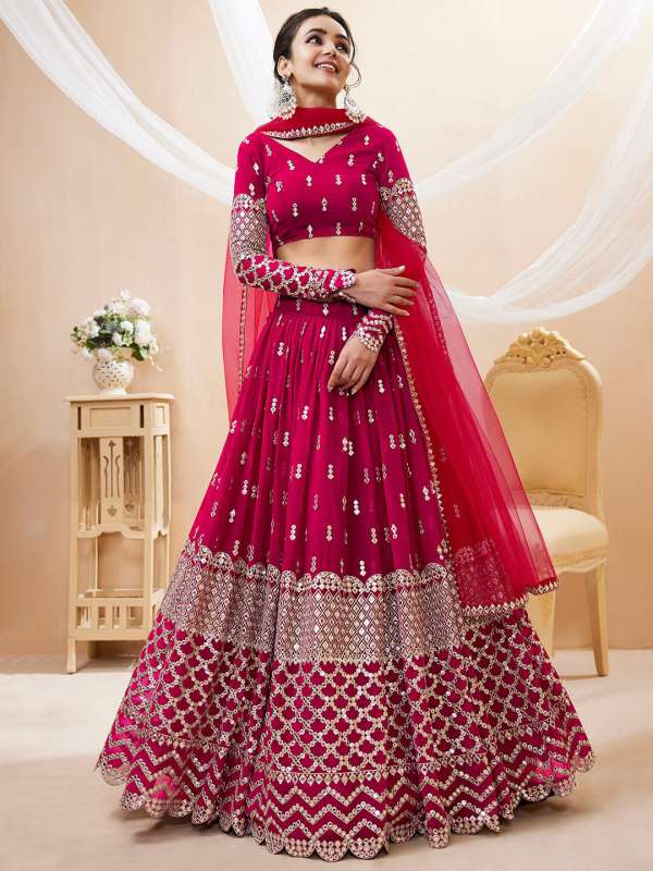 Myntra bridal lehenga cheap