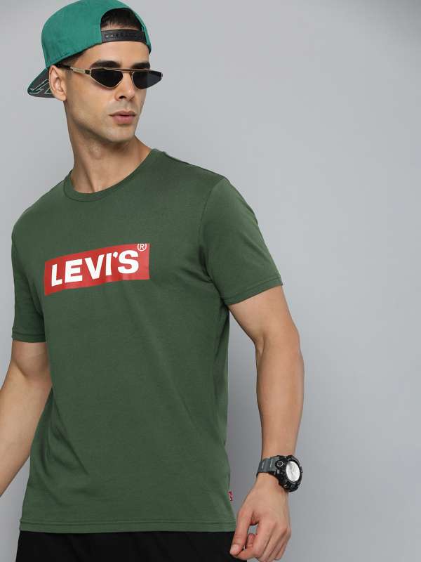 T-shirt Noir Homme Levi's Crewneck pas cher 