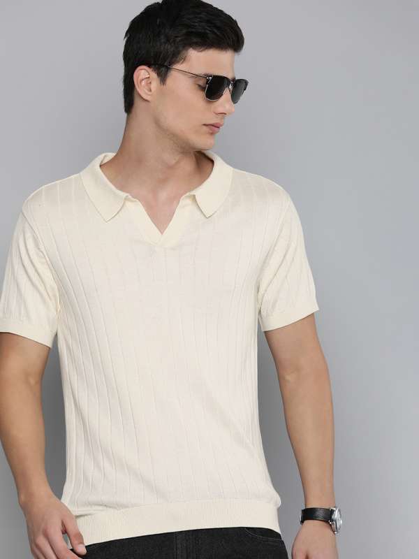 Levis Cream Solid Regular Fit Polo Tshirts Buy Levis Cream Solid