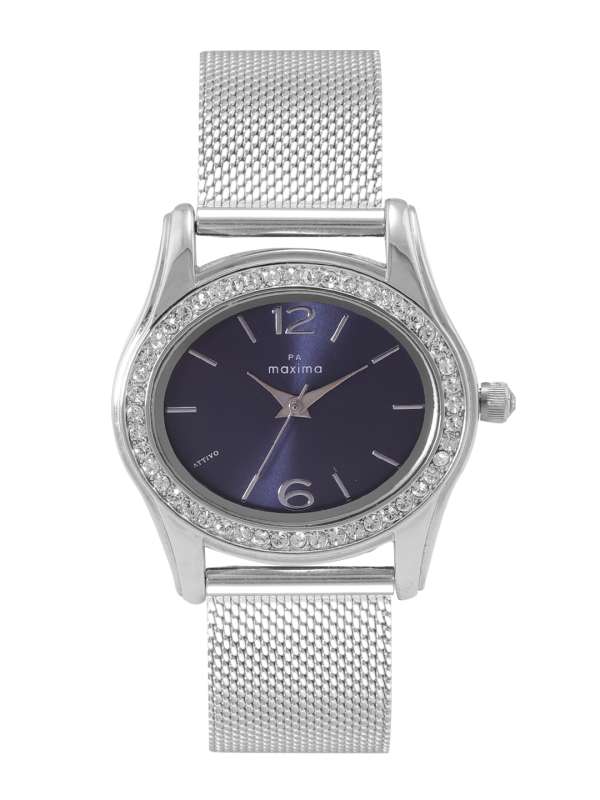Maxima Attivo Steel 29556lmli Dark Blue Analog Watch 3277448.htm