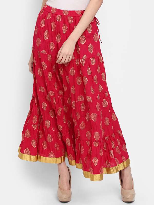 Women Knee Length Cotton Skirts  Buy Women Knee Length Cotton Skirts  online in India