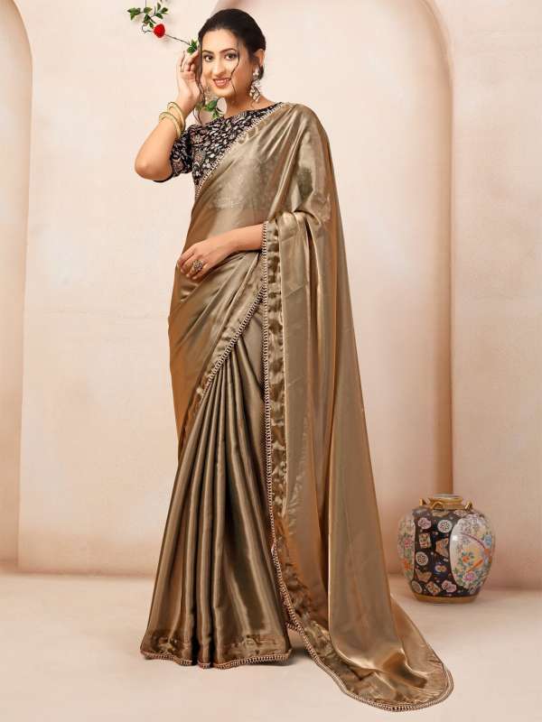 Myntra golden deals saree