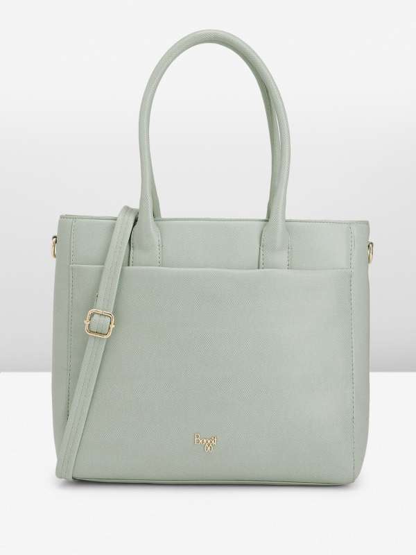Baggit Handbags : Buy Baggit Stroma Green Small Bowling Handbag  Online