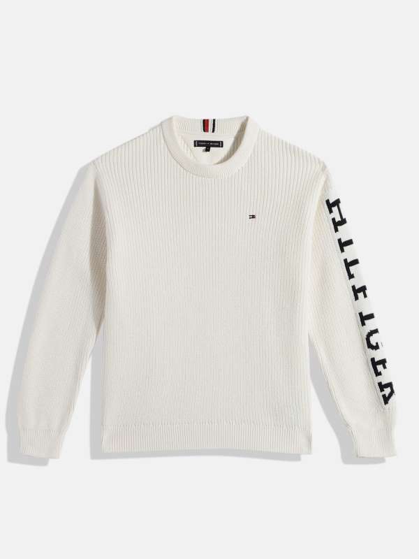 Tommy hilfiger white sweater deals