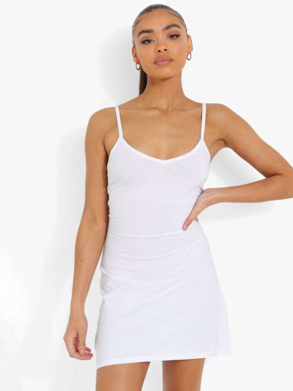  White Slip Dress