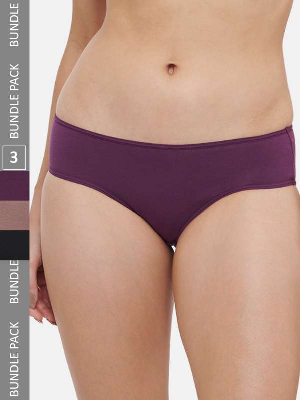 Buy TRIUMPH Stretty 141 Tanga 3P Blended Low Rise Women's Hipster