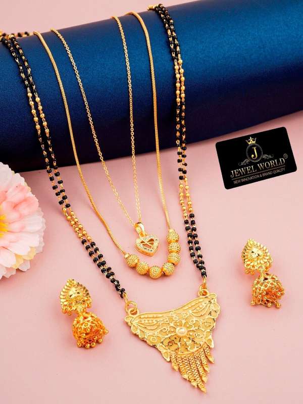 Mangalsutra chain top designs gold latest