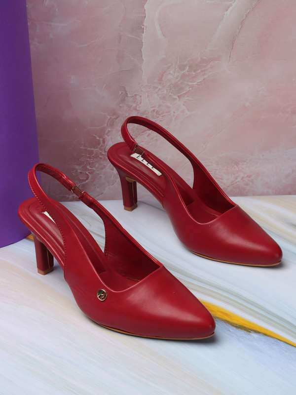 Red best sale pumps online