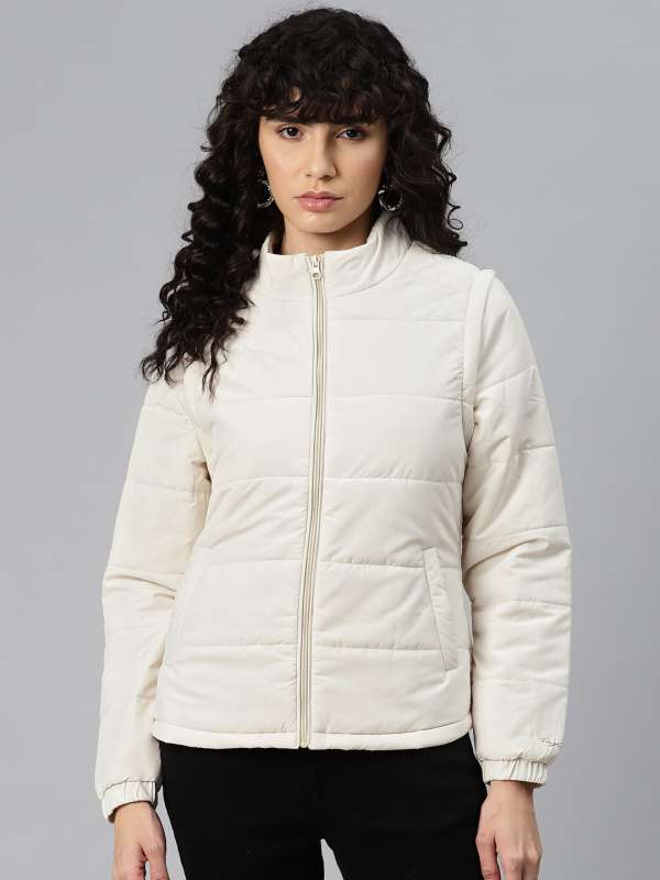 White Women Winter Jackets W S.oliver Mango Fort Collins Magnetic