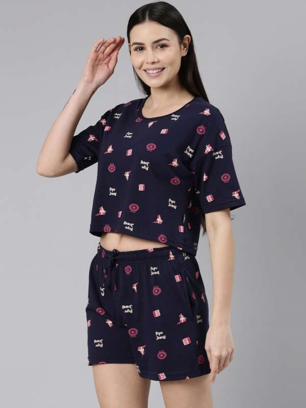 Night suits for top ladies myntra