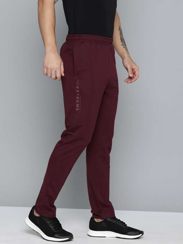 Maroon school online track pants
