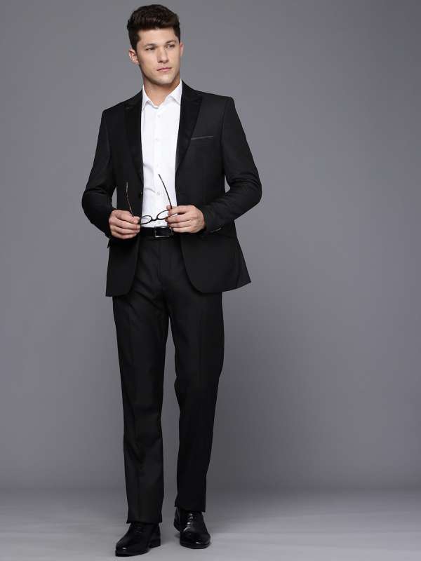 Raymond black coat pant top