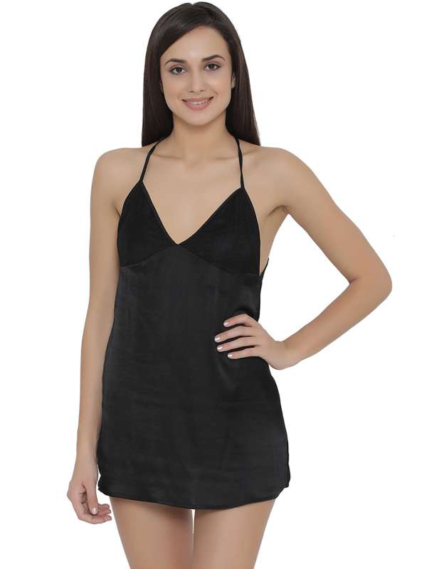 Calvin Klein Underwear Black Solid Babydoll Buy Calvin Klein Underwear Black Solid Babydoll online in India