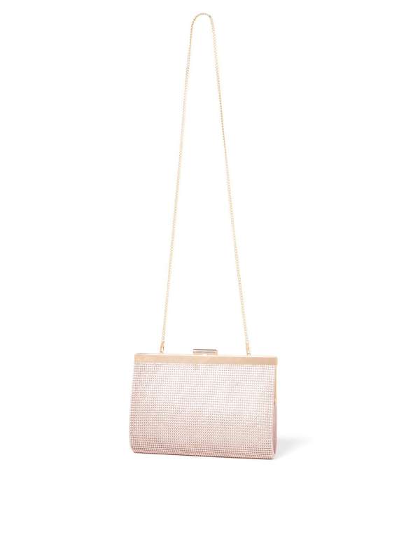 New look rose gold clutch bag store