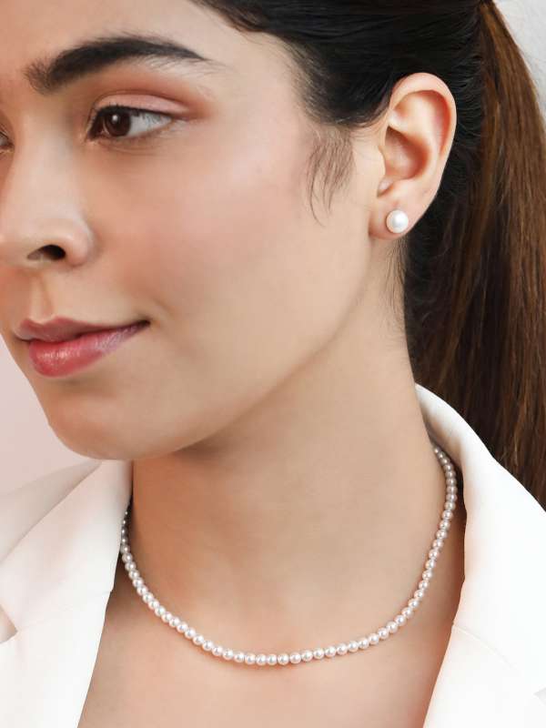 Pearl Jewellery Shop For Real Pearl Jewellery Online Myntra