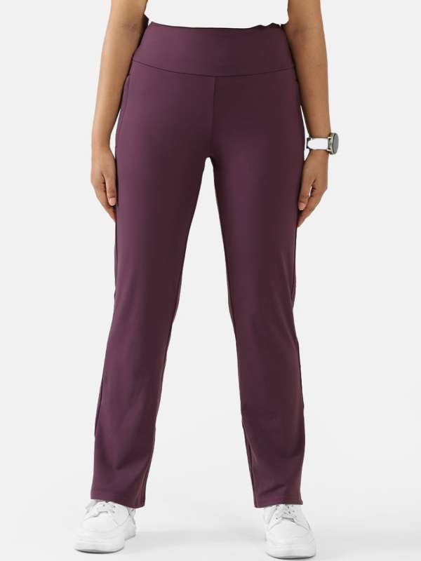 Buy CHALODIA Women Regular Fit Cotton Blend Trousers 26 Purple at  Amazonin