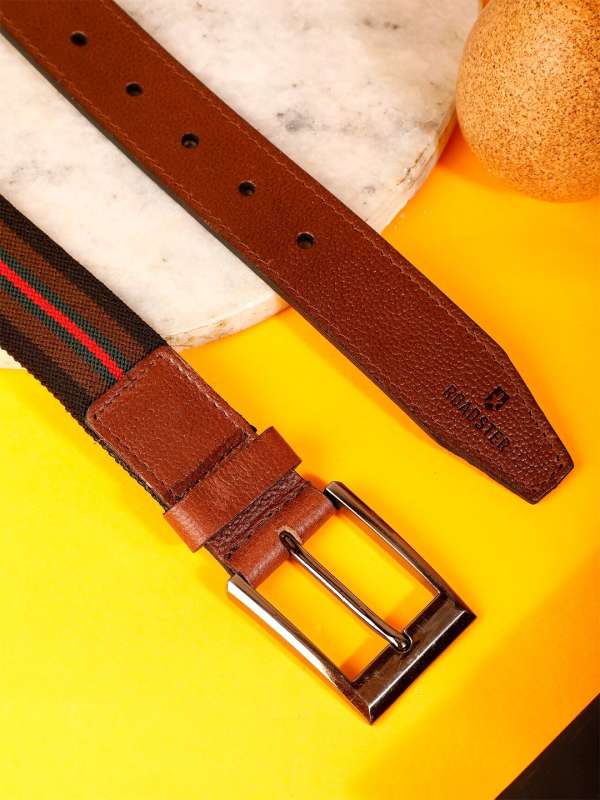 Light Tan Leather Strap With Yellow Stitching for Louis