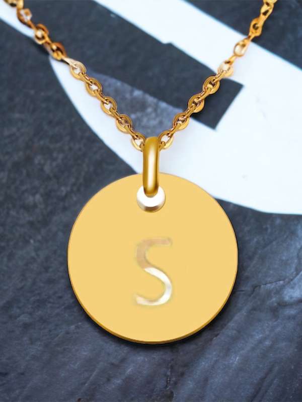 S name locket sale gold