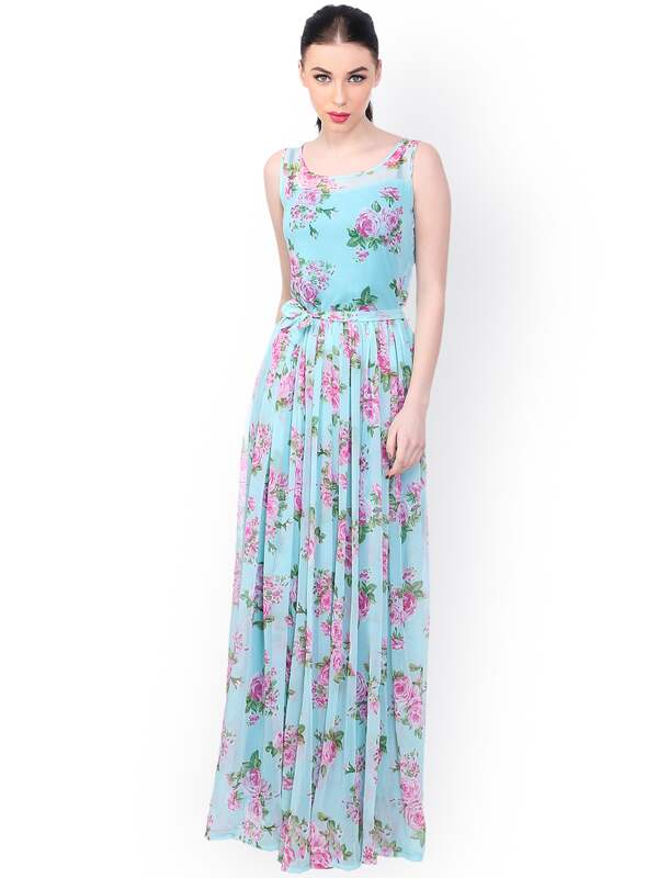 myntra long gown dresses